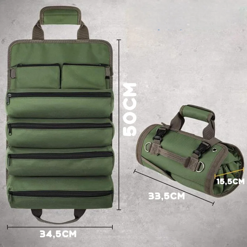 Çok Bölmeli Katlanabilir Çıkarılabilir Gözlü Organizer Takım ve Hırdavat Çantası - UR5114