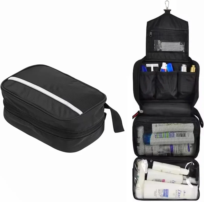 Microcase Makyaj, Seyahat ve Günlük Kullanım için Pratik Asılabilir Katlanır Organizer Çanta - AL5112