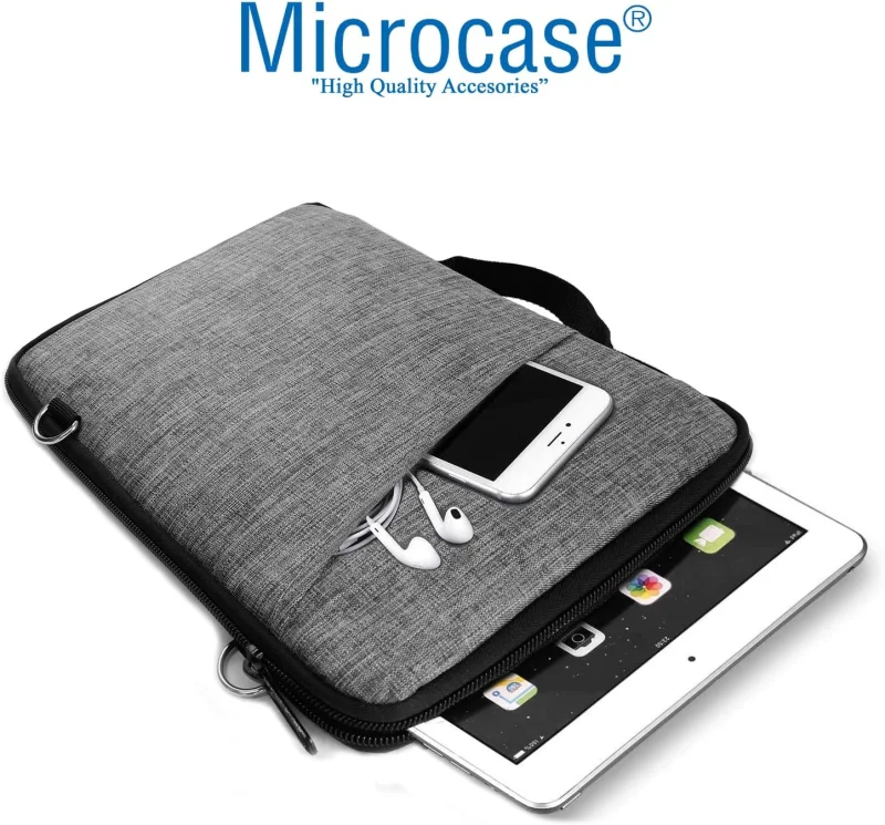 10 inch Tabletler için Omuz Askılı ve El Tutacaklı Universal Sleeve Taşıma Çantası 