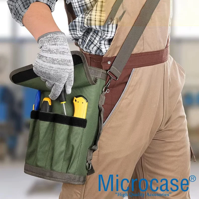 Microcase Çok Bölmeli Karavan, Alet Çantası, Ağır Hizmet Tipi Rulo Takım Çantası Katlanabilir Rulo Çanta - AL5114