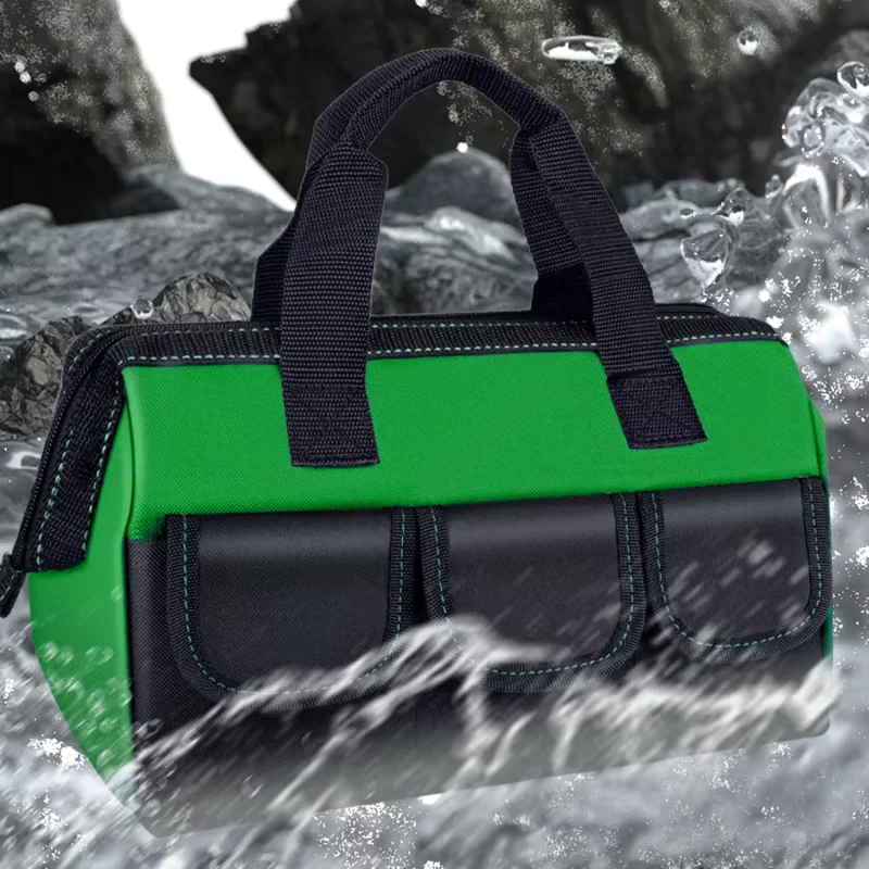 Çok Bölmeli Su Geçirmez El Tutacaklı Takım ve Hırdavat Çantası Yeşil- UR5558