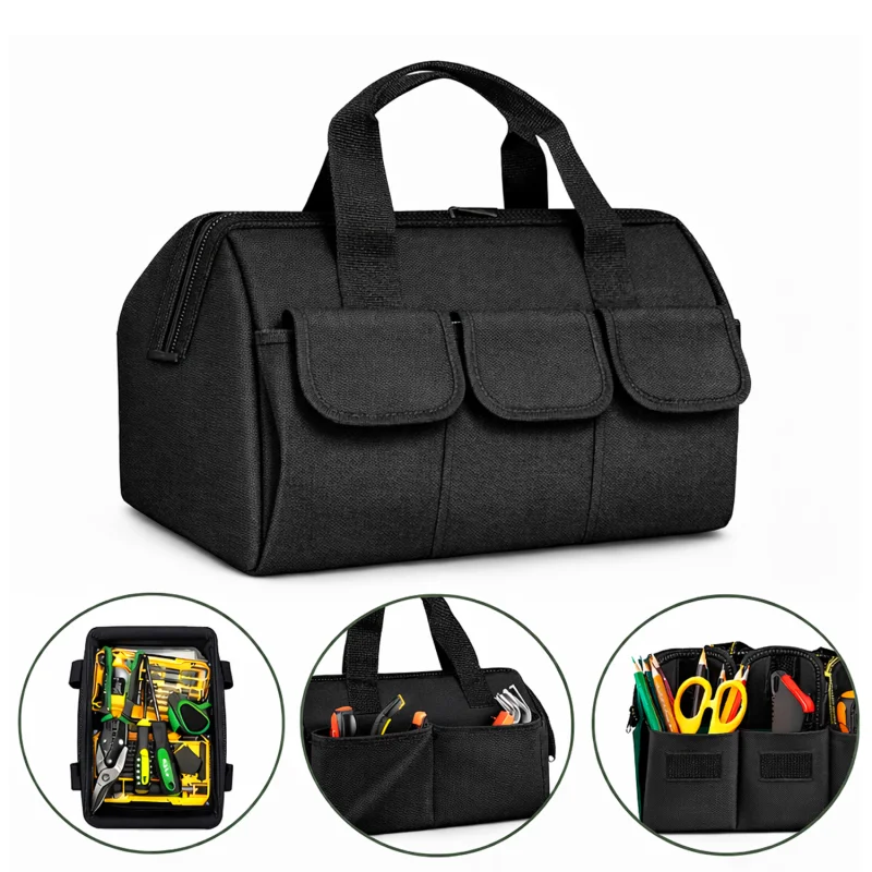 Çok Bölmeli Su Geçirmez El Tutacaklı Takım ve Hırdavat Çantası Yeşil- UR5558