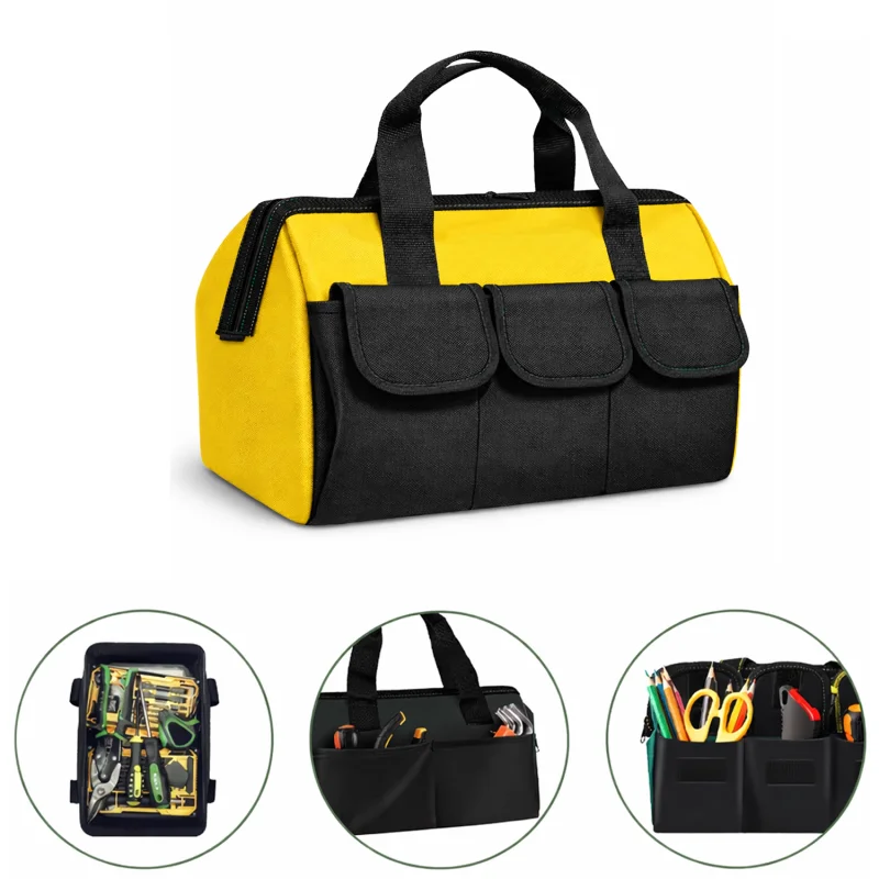 Çok Bölmeli Su Geçirmez El Tutacaklı Takım ve Hırdavat Çantası Yeşil- UR5558