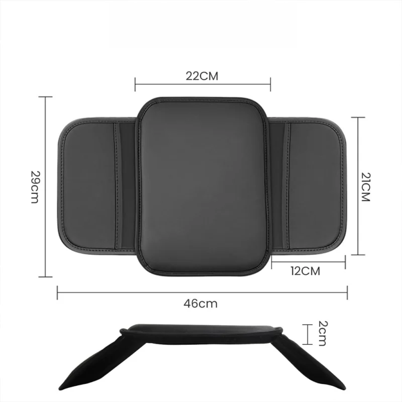 Araç Merkezi Konsol Kapağı Düz Deri Araç Kol Dayama Yastığı Depolama Cepli - UR4669