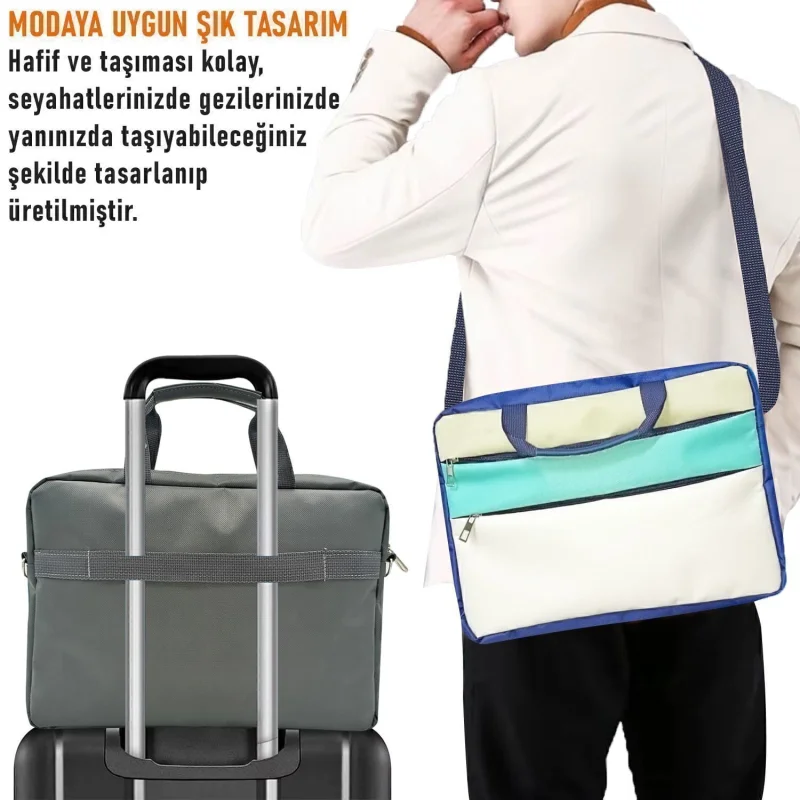 Tablet Macbook Laptop Çantası 2 Bölmeli 9-14 inch ile uyumlu UR4821