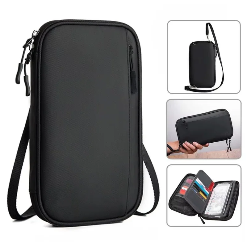 Unisex Su Geçirmez Çok Amaçlı Seyehat Pasaport Çok Gözlü Organizer Çanta UR4863