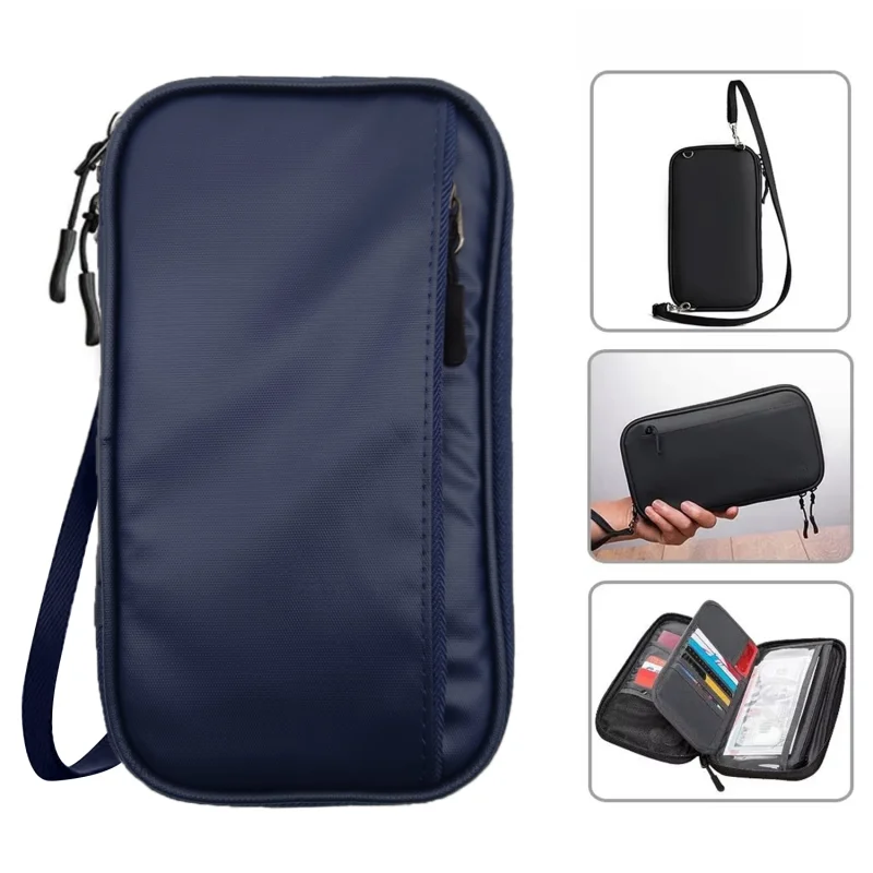 Unisex Su Geçirmez Çok Amaçlı Seyehat Pasaport Çok Gözlü Organizer Çanta UR4863