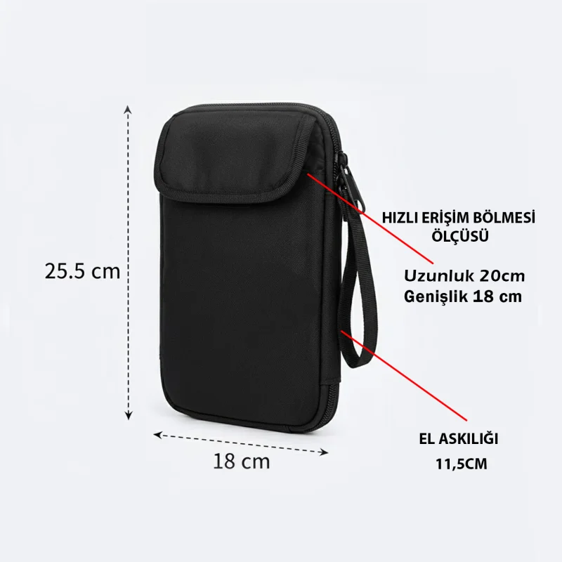 9 Bölmeli Küçük Kablo Organizeri Stylus Pen Akıllı Kalem Slotlu UR5389