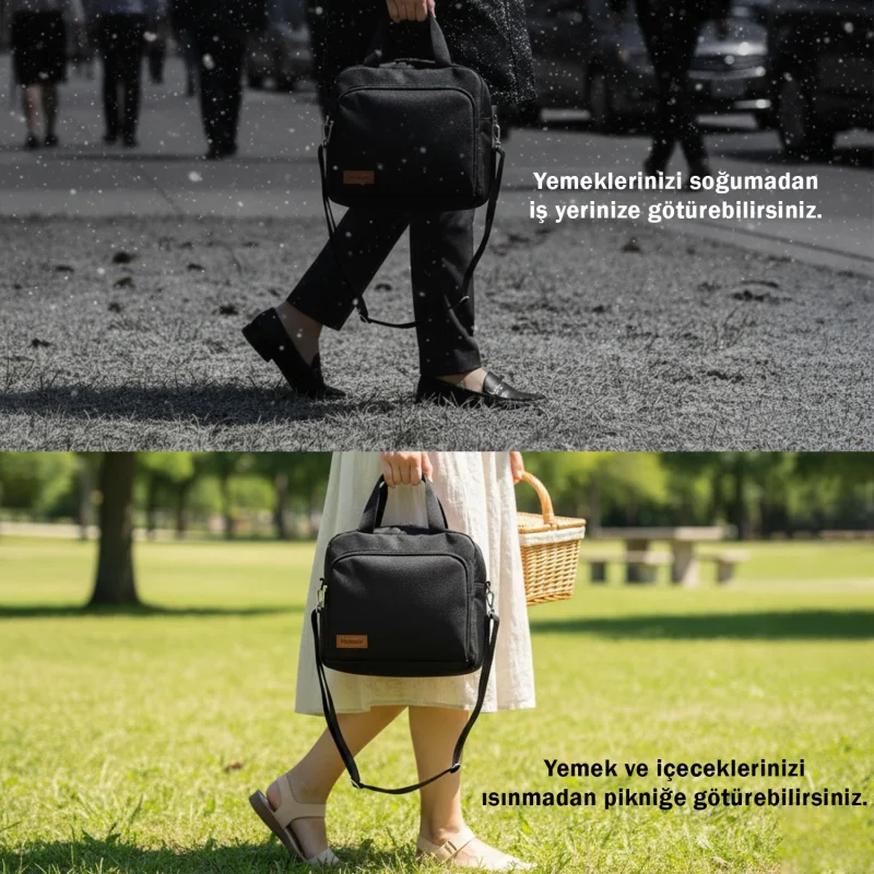 Termal Günlük Kamp Piknik İçin Yemek İçecek Taşıma Çantası 10 LT UR5430