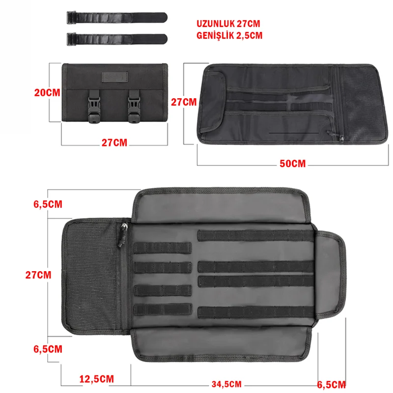 Su Geçirmez Oxford Kumaş Katlanabilir Portatif Alet Hırdavat Çantası UR5513