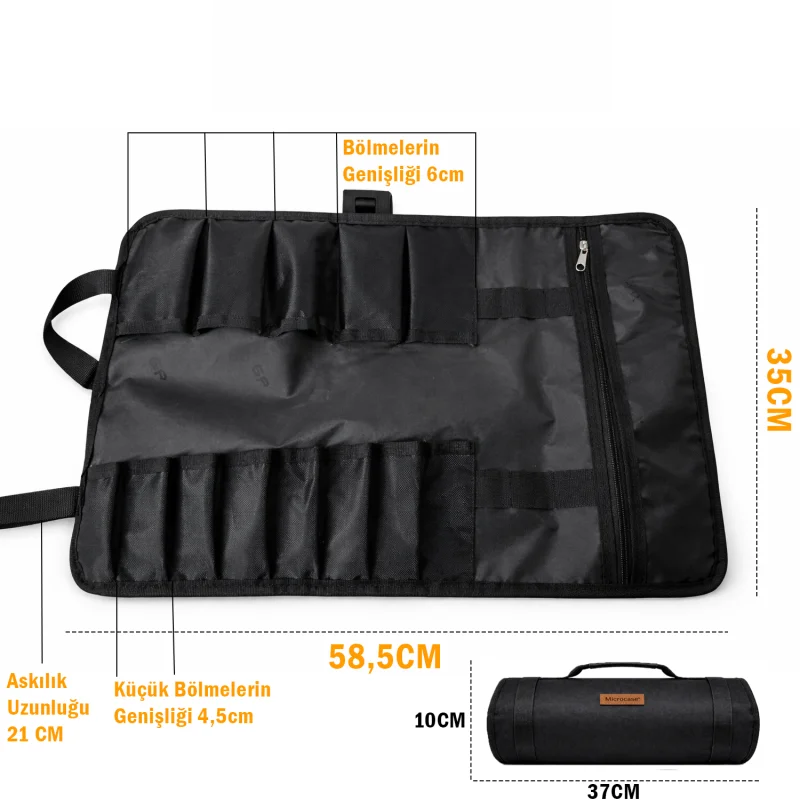 Motosiklet Bisiklet Elektrikli Araçlar ve Genel Kullanım için Katlanabilir Portatif Alet Çantası UR5514