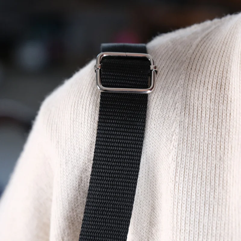 Omuz Askılıklı ve El Tutacaklı 2'si 1 Arada Ayarlanabilir Cırt'lı Bebek Arabası Çantası Lacivert Krem UR4236