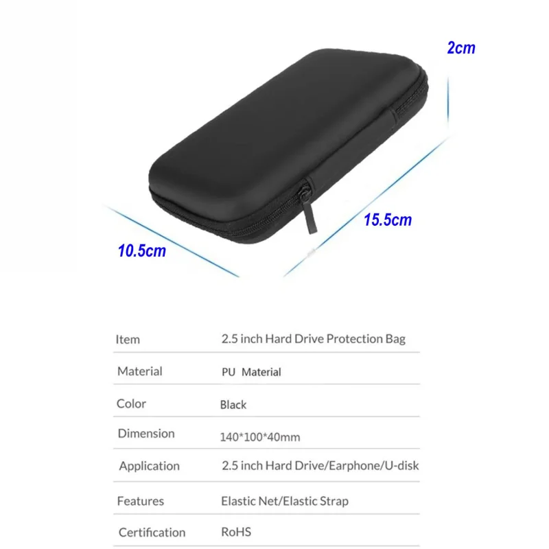 Harddisk Usb bellek Hafıza Kartı vb Taşıma Çantası 2.5 inch UR2783