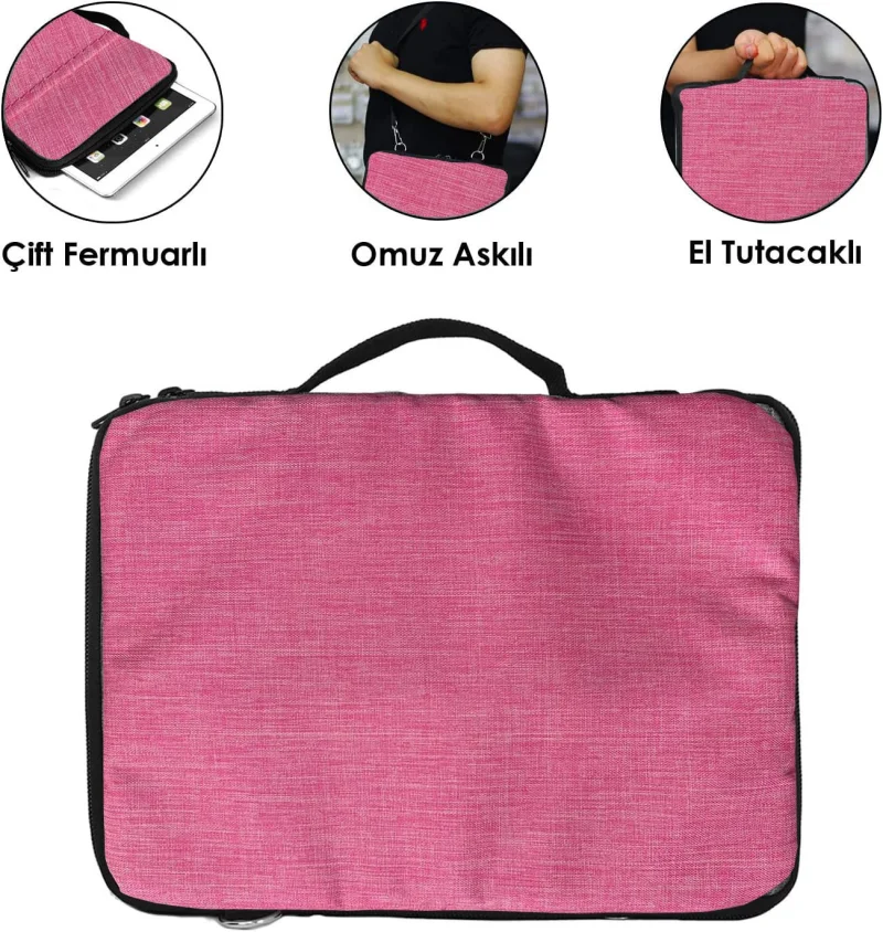 Tablet için Omuz Askılı ve El Tutacaklı Universal Sleeve Taşıma Çantası -UR3068