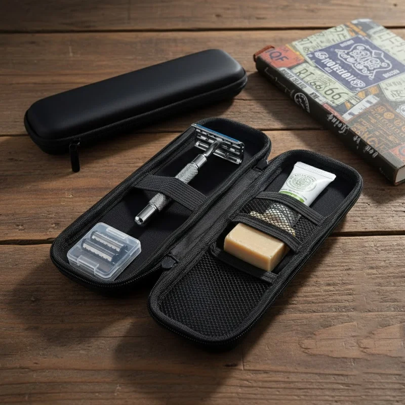 Seyehat için Traş Bıçağı Taşıma Kılıfı 21x9cm UR5356