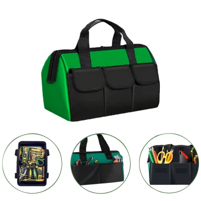 Çok Bölmeli Su Geçirmez El Tutacaklı Takım ve Hırdavat Çantası Yeşil- UR5558
