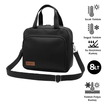 Çift Kişilik Termal Günlük Kamp Piknik İçin Yemek İçecek Taşıma Çantası 8 LT UR5429